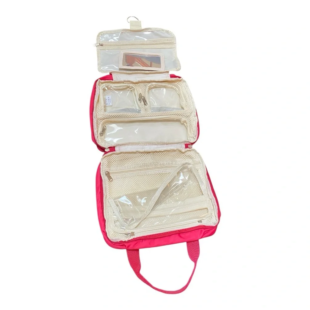 Estour Travel Toiletry Bag Large Makeup Bag Organizer with Detachable Mirror